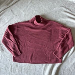 Brushed Cotton Merino Blend Crewneck